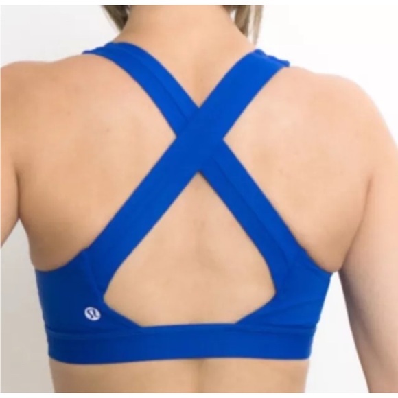 LULULEMON ENVITAL BRA BLUE COLOR SIZE 4 NWT - Picture 4 of 5